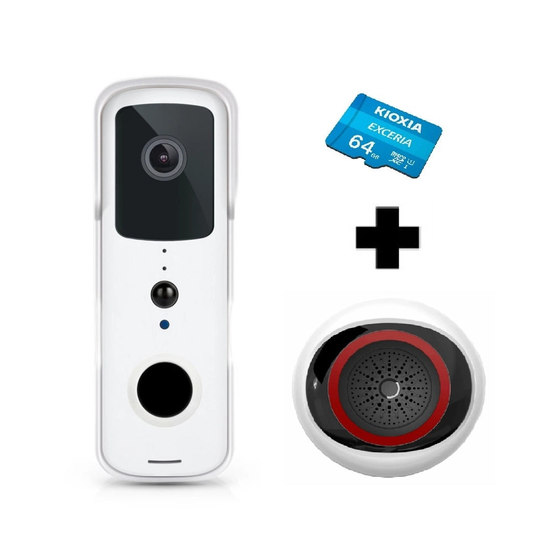 YECO BD-10 Akıllı Görüntülü Kapı Zili – Hareket Sensörlü, IP66, WiFi, Çift Yönlü Ses