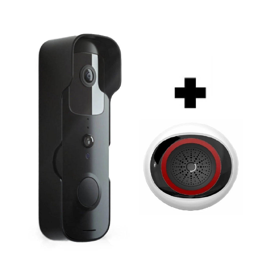 YECO BD-10 Akıllı Görüntülü Kapı Zili – Hareket Sensörlü, IP66, WiFi, Çift Yönlü Ses