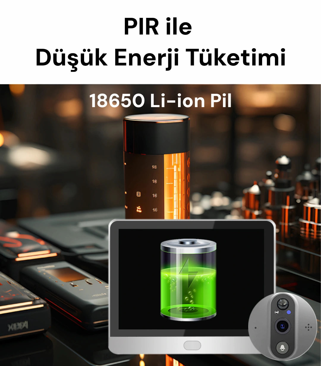 YECO PD-20 Akıllı Kapı Zili – LCD Ekranlı, Hareket Sensörlü, Mobil Uyumlu