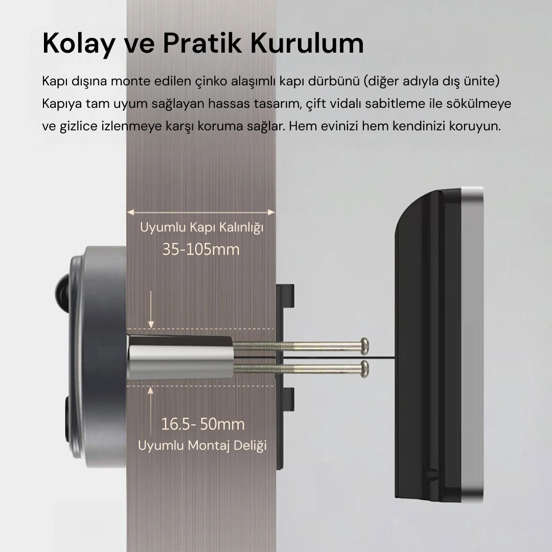 YECO PD-20 Akıllı Kapı Zili – LCD Ekranlı, Hareket Sensörlü, Mobil Uyumlu