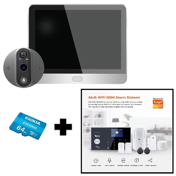 YECO PD-20 Akıllı Kapı Zili – LCD Ekranlı, Hareket Sensörlü, Mobil Uyumlu