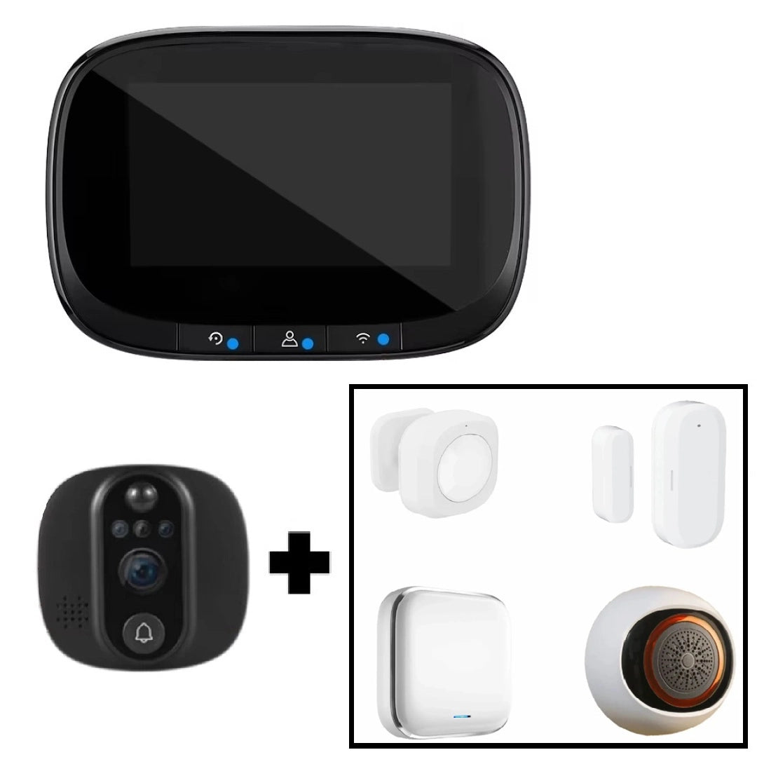 Yeco PD-10 Akıllı Görüntülü Kapı Zili – Kablosuz, Tuya Uyumlu, 1080P Güvenlik Kameralı Zil