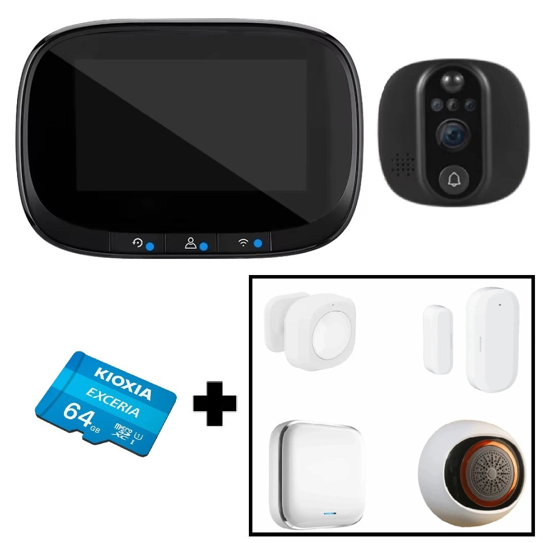 Yeco PD-10 Akıllı Görüntülü Kapı Zili – Kablosuz, Tuya Uyumlu, 1080P Güvenlik Kameralı Zil