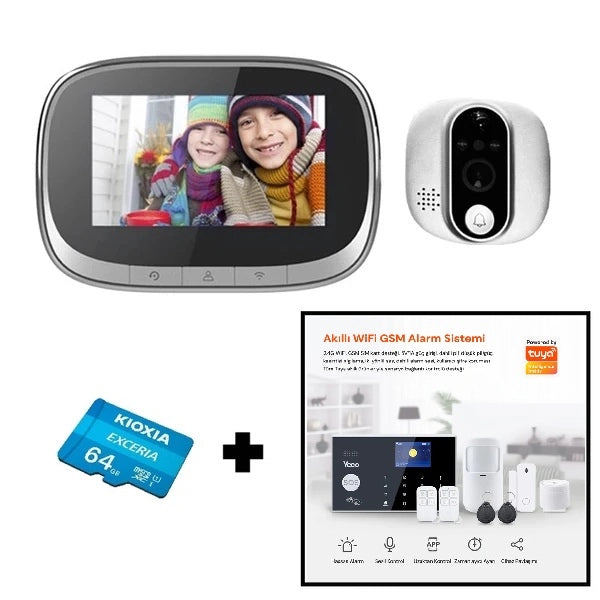 Yeco PD-10 Akıllı Görüntülü Kapı Zili – Kablosuz, Tuya Uyumlu, 1080P Güvenlik Kameralı Zil