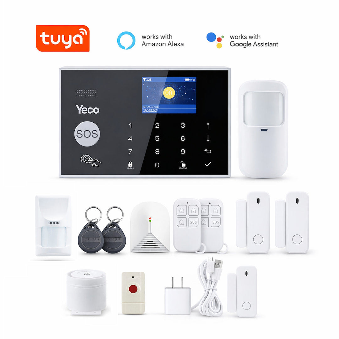 YECO SAS-10 Premium Akıllı Alarm Sistemi – WiFi, Tuya Uyumlu, Bildirimli